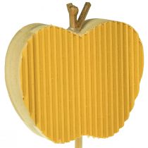 Artículo Tapón de flores otoño tapón decorativo madera manzana 5x5,5cm 8 piezas