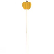 Artículo Tapón de flores otoño tapón decorativo madera manzana 5x5,5cm 8 piezas