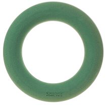 Artículo OASIS® Anillo de corona de espuma floral verde H3cm Ø25cm 6 piezas