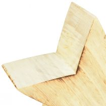 Artículo Estrella decorativa rústica de madera - aspecto de madera natural, 20x7 cm - decoración versátil de la habitación