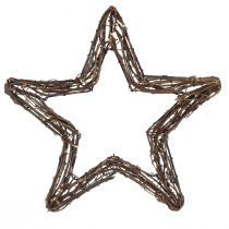 Artículo Estrellas para colgar para corona de puerta sauce natural 28cm 4ud