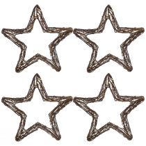Artículo Estrellas para colgar para corona de puerta sauce natural 28cm 4ud