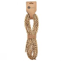 Artículo Cinta de paja cinta decorativa trenzada cinta para joyería natural W2cm L4m