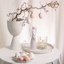 Artículo Bandeja con asas prácticas para ideas de decoración versátiles con flores y materiales naturales, 30 cm