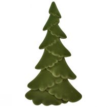 Artículo Decoración para árbol de Navidad Árbol de Navidad abeto flocado verde 76cm