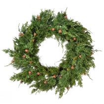 Artículo Corona de abeto Thuja con yemas base corona de vid Ø50cm