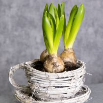 Artículo Taza de té de material natural con encanto rústico para decoración interior exclusiva 13cm