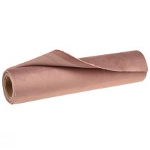 Artículo Camino de mesa de terciopelo rosa viejo, 28×270 cm - Elegante camino de mesa de tela decorativa para la decoración de su mesa festiva