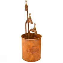 Artículo Macetero pátina decorativo de metal con grifo Al. 25/37/43 cm juego de 3 piezas
