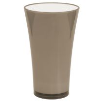 Artículo Jarrón &quot;Fizzy&quot; gris platino Ø20cm H35cm 1 ud