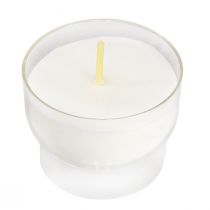 Artículo Velas votivas en color blanco con cuenco Ø4,3cm 25 uds.