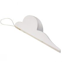 Artículo Bola navideña papel decoración panal cebolla blanca FSC Ø12cm