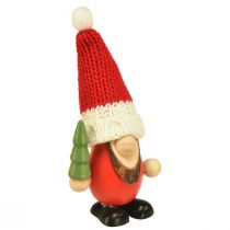 Artículo Enanos navideños enanos decorativos madera rojo verde Al. 10,5/12 cm 6 piezas