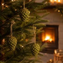 Artículo Colgantes de piñas como decoración otoñal para colgar, 5 cm, 3 unidades