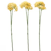 Artículo Cebolla ornamental Allium silvestre artificial amarilla 70cm 3 uds