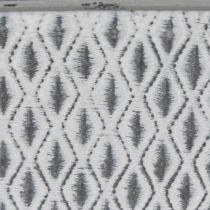 Artículo Bol de zinc con diseño de rombos, 22 cm × 12 cm.