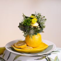 Artículo Jarrón decorativo limón macetero de cerámica amarillo Ø8,5cm