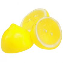 Artículo Limón decorativo mitades de limón artificial amarillo 5,5×4,5cm 36 piezas