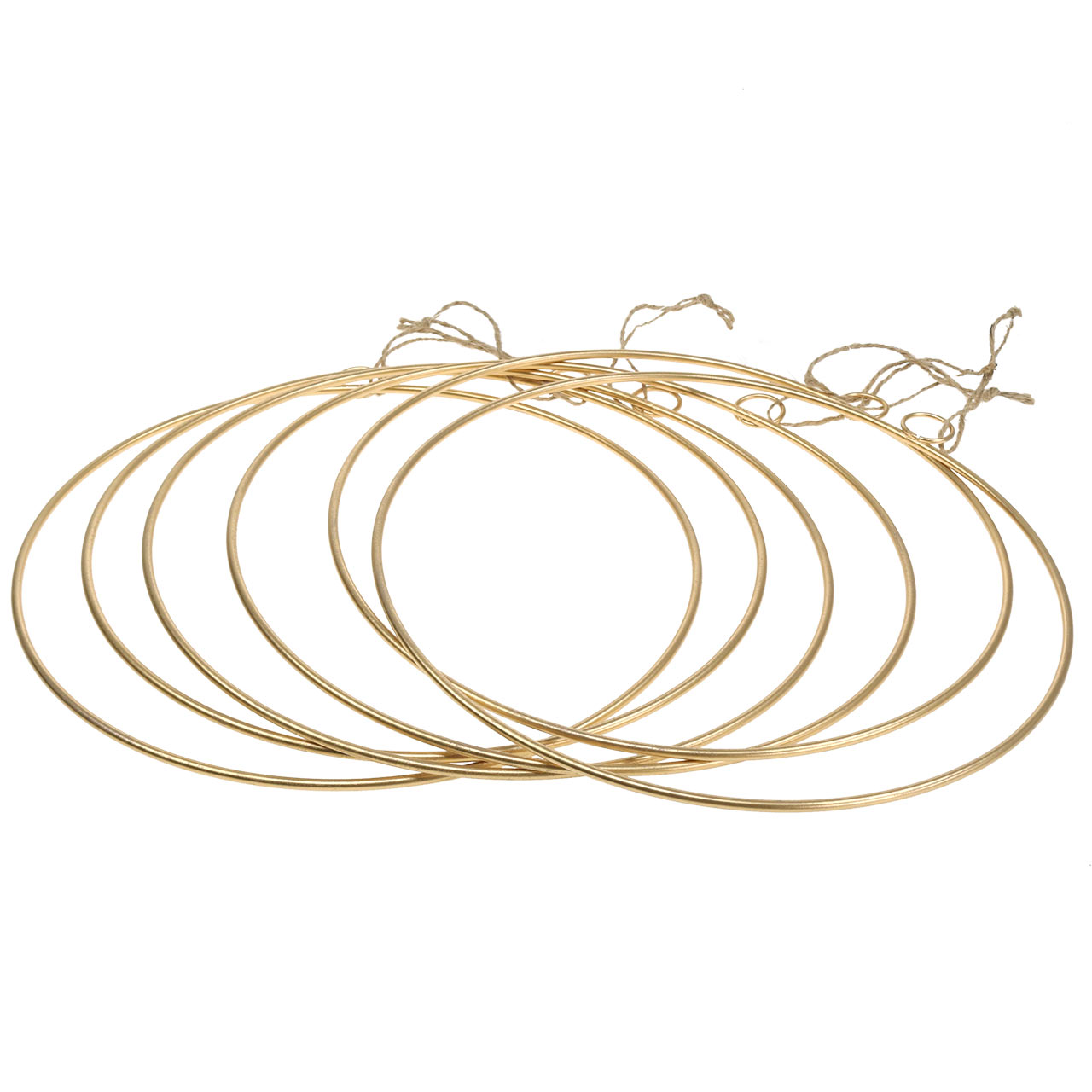 10 Aros De Metal Para Manualidades 15 Cm | Para Atrapasueños, Macramé, Coronas | Decoración Bodas, Navidad, Fiestas | Color Dorado