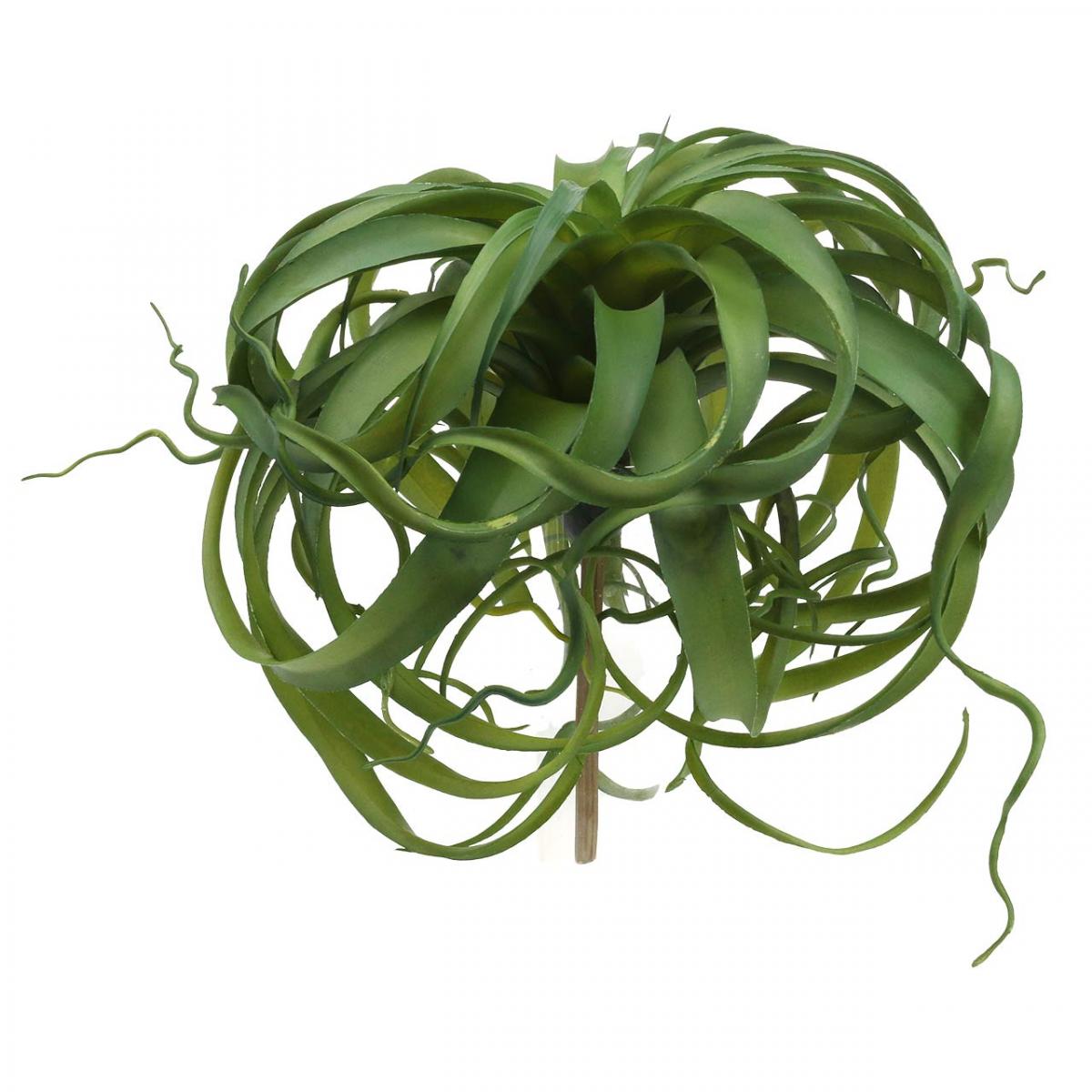Planta Artificial Tillandsia Rubra Penny - 12cm Verde-Rojo | Decoración Para Hogar/Oficina