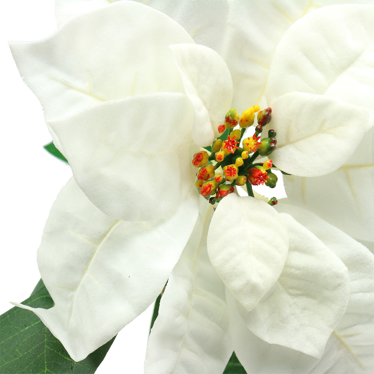 Floristik24.es Flor de Pascua flor artificial blanca 67cm - comprar