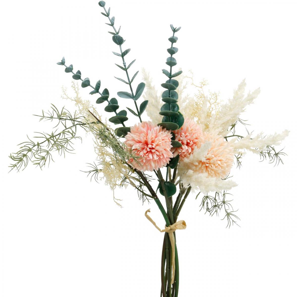 Ramo de flores ramo de flores crema/rosa 08 seidenblumen-flores artificiales 