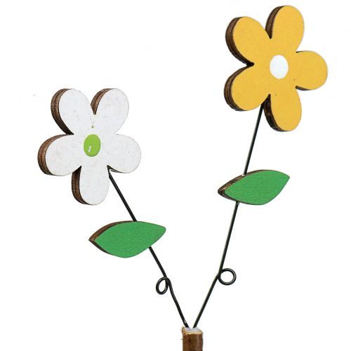 Flor de madera Deco-cut H44cm 6pcs