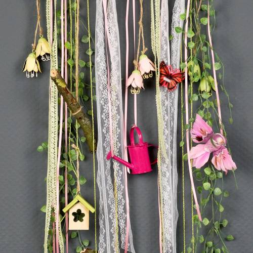 Floristik24 Mini regaderas Rosa Rosa Ø4cm 12pcs