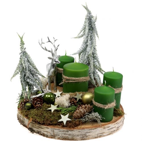 Floristik24 Figura decorativa ciervo plateado 16,5cm