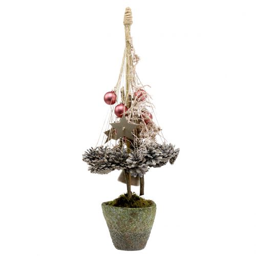 Floristik24 Maceta gris musgo Ø16cm H13,5cm 1pc