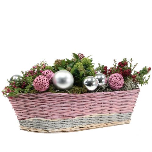 Floristik24 Aglomerado Rosa Ø6cm 6pcs
