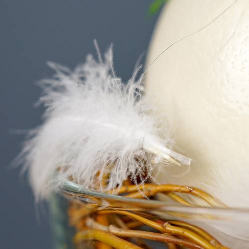 Floristik24 Resorte en alambre Blanco 10m