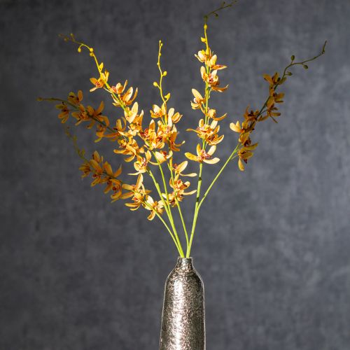 Artículo Orquídea Cymbidium artificial como tallo de flor para decoración elegante, 95 cm, 2 piezas