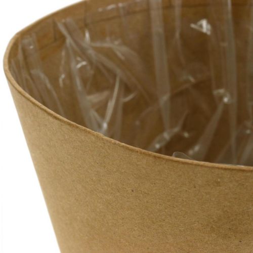 Artículo Jardinera, maceta, jardinera de papel natural Ø15cm H13cm 4pcs