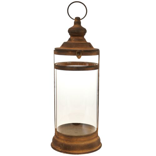 Farol Deco Farol Aspecto Óxido Metal Deco Ø15cm H46cm