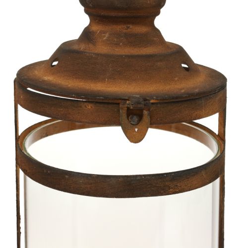 Floristik24 Farol Deco Farol Aspecto Óxido Metal Deco Ø15cm H46cm