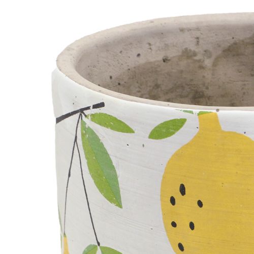 Floristik24 Jardinera cerámica limón maceta decorativa verano H17cm