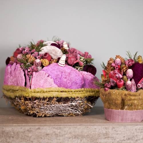 Floristik24 Cojín musgo, vid 25cm x25cm