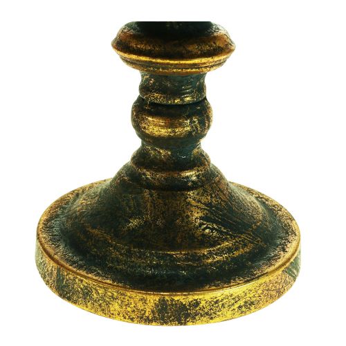 Floristik24 Cuenco decorativo cuenco antiguo con pie copa dorada Ø36cm H29.5cm