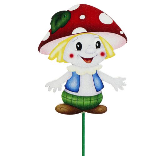 Floristik24 Tapón de flores seta de madera tapón decorativo seta niños 5,5cm 18 piezas