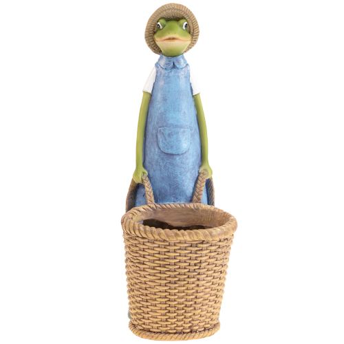 Macetero decorativo de poliresina decoración de mesa verano H31.5cm Frog deco