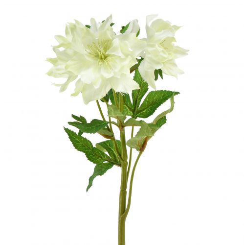 Floristik24 Rosa de Navidad Rosa de Nieve Artificial Flores de Seda Decorativas 36cm