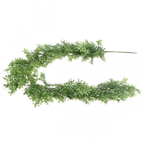 Floristik24 Guirnalda de plantas artificiales, zarcillo de boj, decoración verde L125cm
