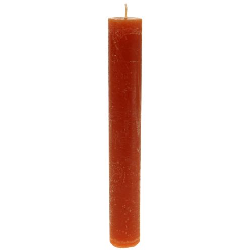 Velas cónicas velas teñidas de marrón 34×240mm 4ud