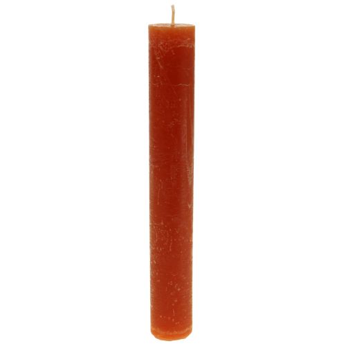 Floristik24 Velas de palo velas de colores marrones 34×240mm 4uds