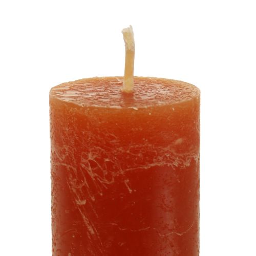 Artículo Velas cónicas velas teñidas de marrón 34×240mm 4ud