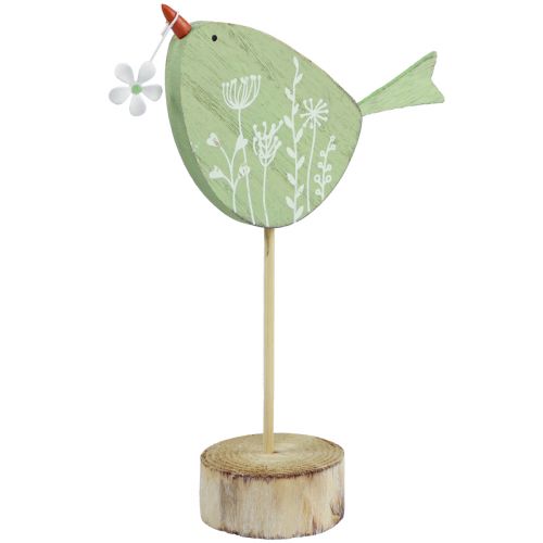 Floristik24 Decoración de mesa de pájaro decorativa Decoración de madera de Pascua Figura decorativa 24,5 cm 3 piezas