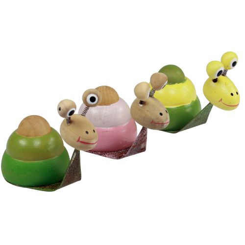 Artículo Decoración de mesa decoración de primavera caracol decoración de primavera 8cm 3 piezas