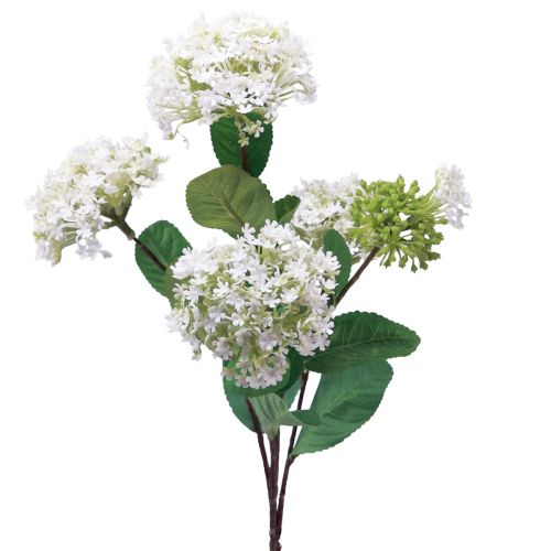 Floristik24 Planta bola de nieve flor artificial Virburnum blanco Ø8cm 64cm