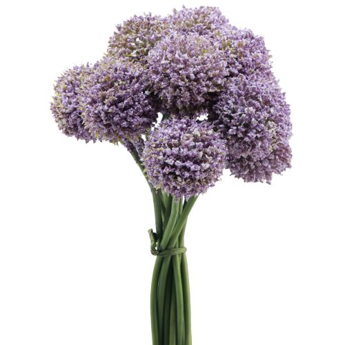 Floristik24 Flores Artificiales Flor de Bola Allium Artificial Púrpura 25cm 12 piezas
